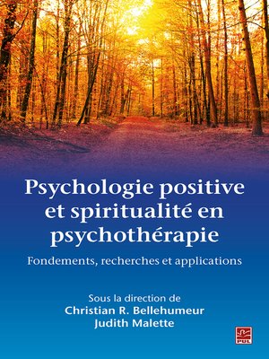 cover image of Psychologie positive et spiritualité en psychothérapie